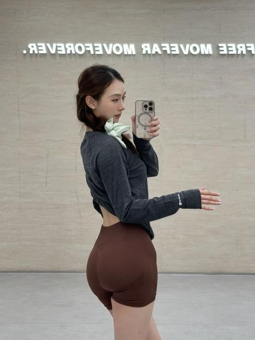 IGUANA 可机洗新品女式美利奴羊毛长袖T恤速干户外徒步 深麻灰 商品图3