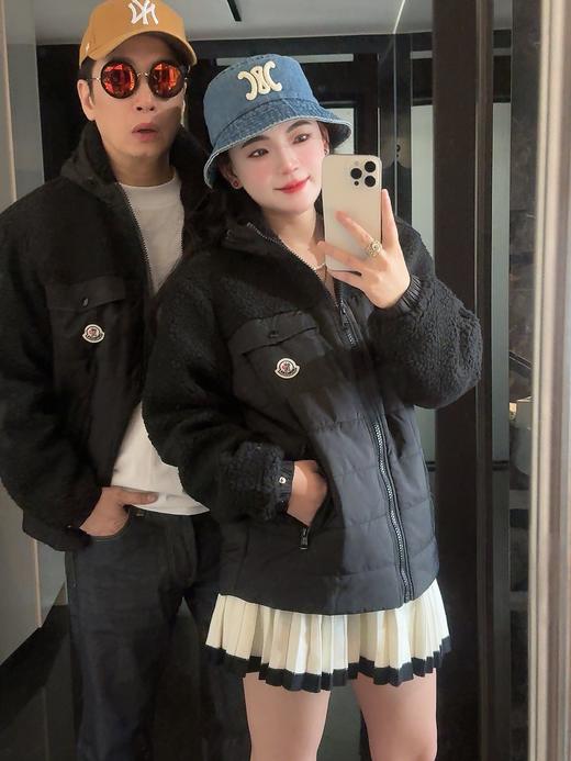 蒙家摇粒绒拼接外套（波哥上身L码 蕾姐M码参考） 商品图1