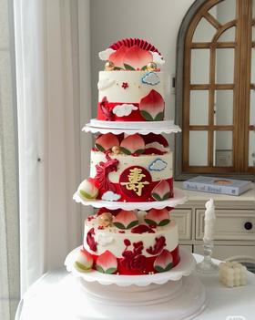 【祝寿款】多层架子蛋糕【仅产品展示，下单请联系客服】建议提前2-3天咨询下单