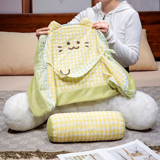 自然醒方巾喵格子拥抱式腰靠QYL 商品图9