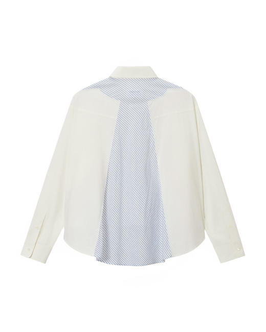 女款拼接长袖衬衫016 商品图1