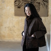 牧衣游原创 香云纱拼接95红嘴雁绒羽绒服女古朴文艺保暖外套 苍沐 商品缩略图0