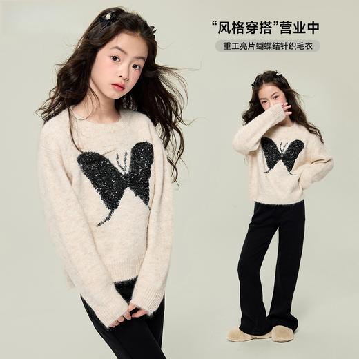 亮片蝴蝶结毛衣 商品图0