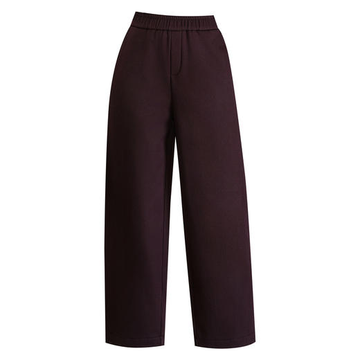 MYX松紧腰小个子九分裤垂坠感遮胯显瘦弯刀裤2025年冬款时尚阔腿裤女 商品图4