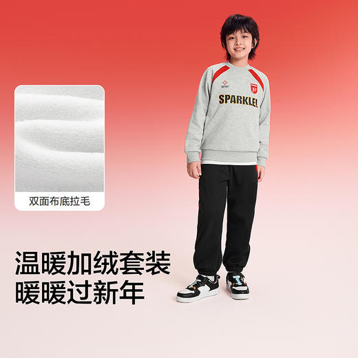 【balaOne】巴拉巴拉童装儿童套装男童2025年新款春秋装加绒新年 商品图3