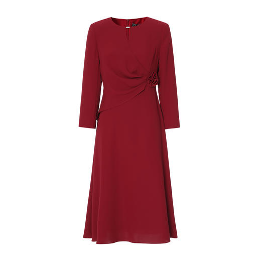 EITIE爱特爱气质收腰红色长袖礼服连衣裙2025秋季新款C2507834A连衣裙 商品图5