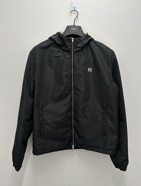 男款logo连帽夾克外套011