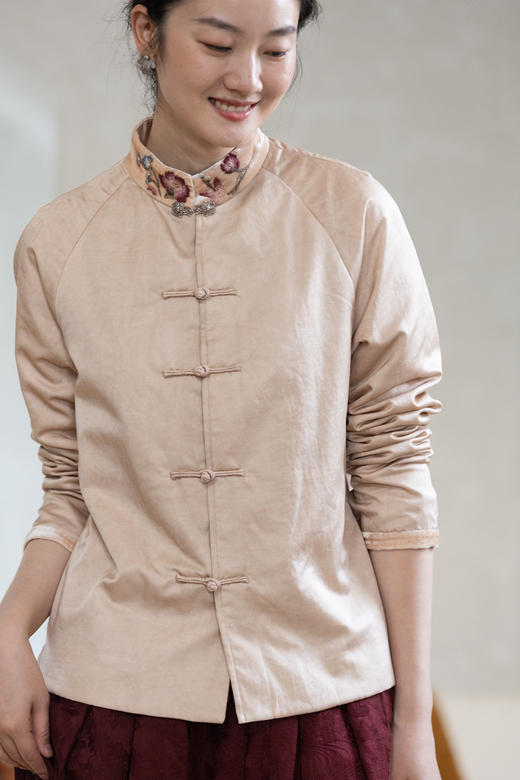 牧衣游原创 丝棉手工刺绣夹棉棉服 限量福利款 锦绣不支持会员折 商品图5