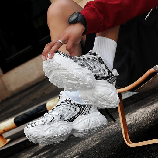 瑞士军工SWISS MILITARY时尚情侣户外增高老爹鞋 SM8801 商品图1