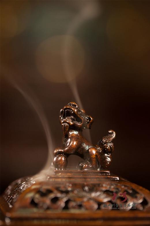 陈巧生制  螭龙耳猴足熏炉 香炉铜炉摆件 商品图1
