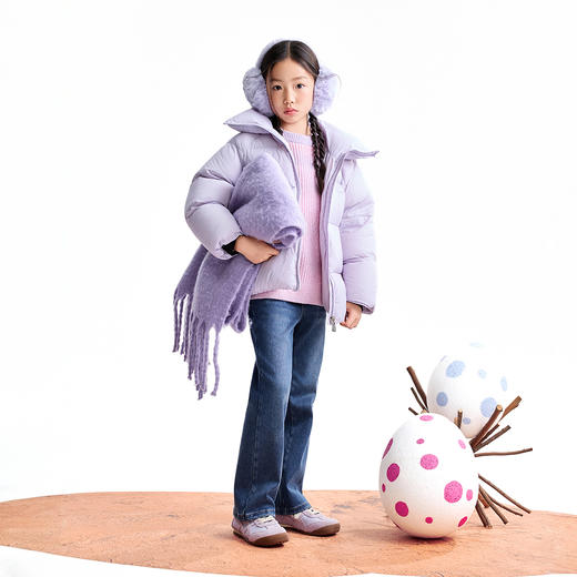 【实体店同款】女童全腰牛仔裤冬季新款安奈儿童装AG546058 商品图5