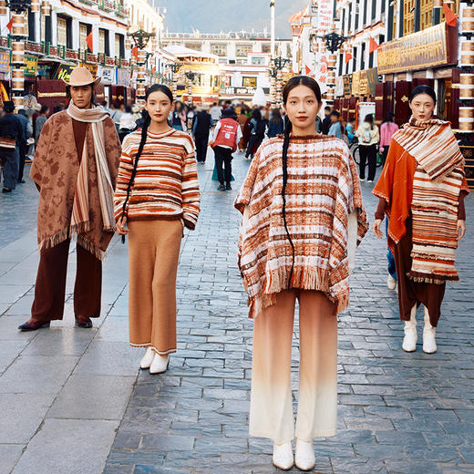 羊绒吊染宽腿裤 白色阔腿裤  SJF97K275N SJF97K275A 商品图10