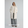 MAISON CECILE 90白鹅绒轻盈保暖厚实舒适过膝长款连帽羽绒服外套 商品缩略图1