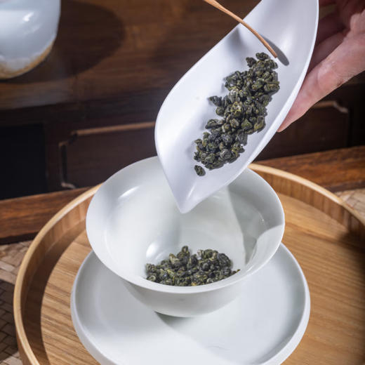 涌溪火青2025泾县茶叶/800米高山绿茶/回甘耐泡[明前一级]御用贡珠100g/罐*2 商品图4