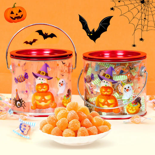 【万圣节限定❗️狂欢糖果手提罐100g】氛围感拉满，可可爱爱好吃又好玩！果汁软糖趣味节日休闲零食儿童分享 商品图1