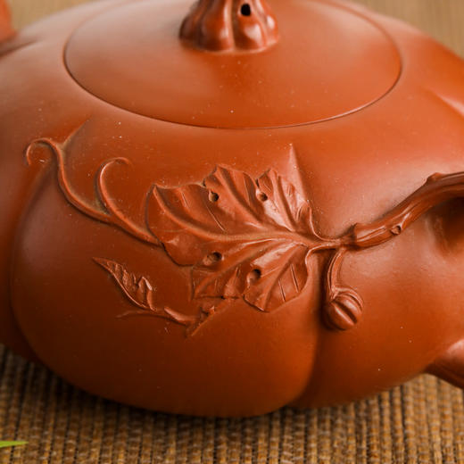 徐云翔南瓜壶原矿朱泥全手工 约250cc 商品图2