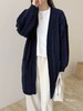 过膝长款针织羊毛开衫！2025秋冬新款宽松慵懒风毛外套女款！ 商品缩略图4