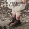 【婴童服配】嫚熙女童撞色打底连裤袜子秋冬保暖雪绒棉婴儿宝宝长筒袜 商品缩略图2