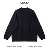 11309SDSA秋冬新款痞帅男装时尚纯色压线拉链口袋圆领卫衣百搭套头上衣 商品缩略图5