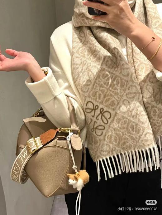 D102059满印LOGO风格设计细腻柔软中性款围巾 商品图6