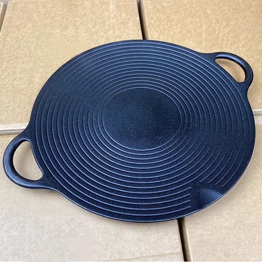 圆形铁板烤盘丨铸铁烤盘，韩式烤肉双耳盘，户外便携不粘烤盘，30cm ⭐️顺丰快递 商品图2