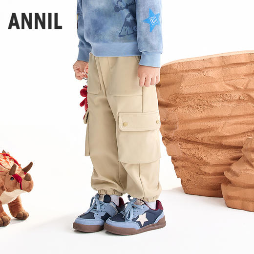 【实体店同款】男童全腰夹裤冬季新款安奈儿童装XB546026 商品图2