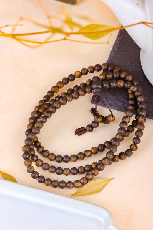 【毕业款·沉水级圆珠多圈手串】四大名香之首’ 惠东原产“沉香母树之乡” “木中黄金”绿棋楠 一物一证、深圳国检、扫码验真 （直供价：9980元） 商品图6