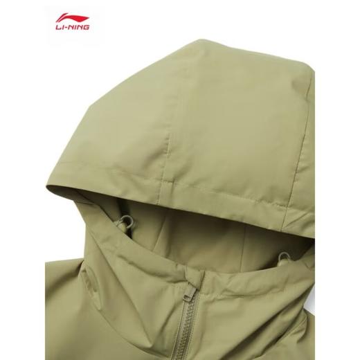 李宁男子2025薄款拉链开衫风衣运动外套AFDV005-6 商品图2
