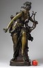 独角鹿西洋古董 19世纪中期法国雕塑名家Albert Ernest Carrier Belleuse设计出品青铜人物雕塑《旋律》 商品缩略图1