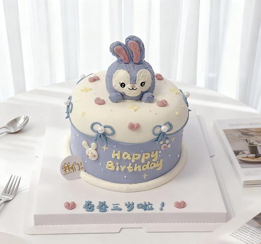 手绘星黛露兔子复古蛋糕-低糖处理无添加 商品图3