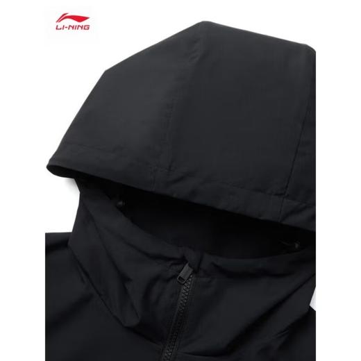 李宁男子2025薄款拉链开衫风衣运动外套AFDV005-3 商品图2
