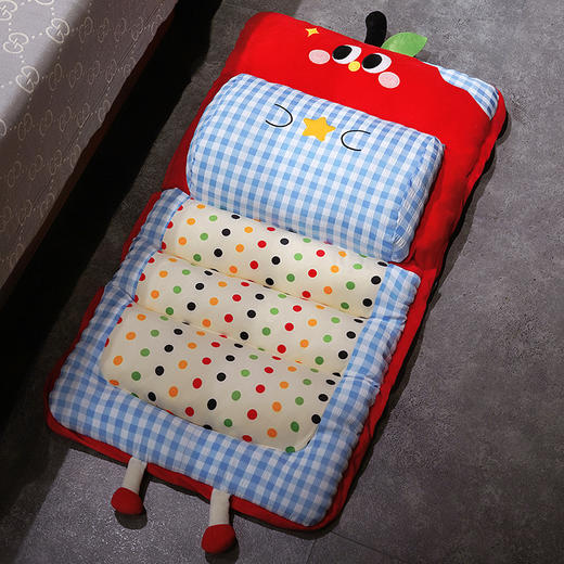 自然醒大眼苹果格子波点护腰横条坐垫QYL 商品图9