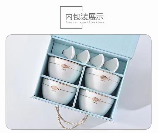 陶瓷碗匙 '黄金鱼JESUS'，4碗4匙6碗6匙，2款礼盒装 商品图1