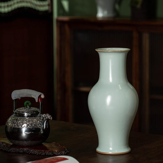 问鼎汝瓷/鼎峰系列/天青辛丑/精工款/泉吟瓶 商品图1