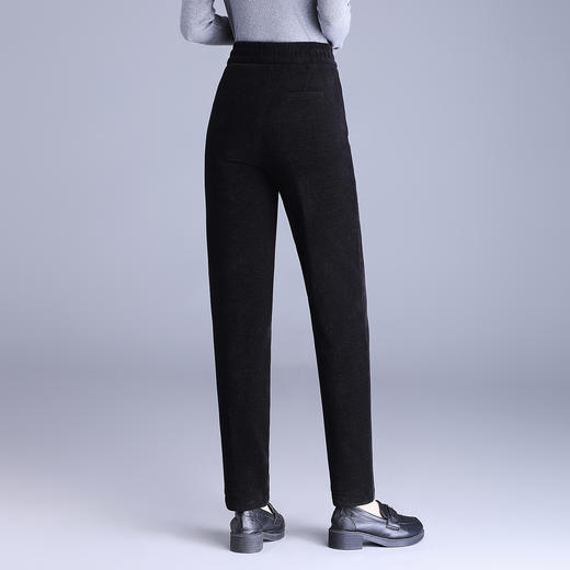 MYX加绒保暖休闲长裤松紧腰显瘦修身小脚裤2025冬款垂坠感时尚铅笔裤 商品图2