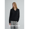 MAISON CECILE 四色|全羊毛品质感复古经典polo松弛百搭针织毛衣 商品缩略图1