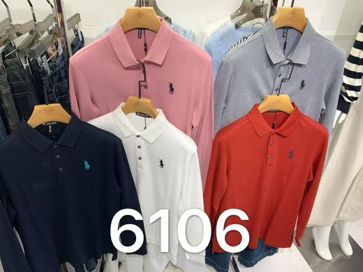 男装25秋冬新品翻领POLO纽扣长袖2294-6106 商品图0