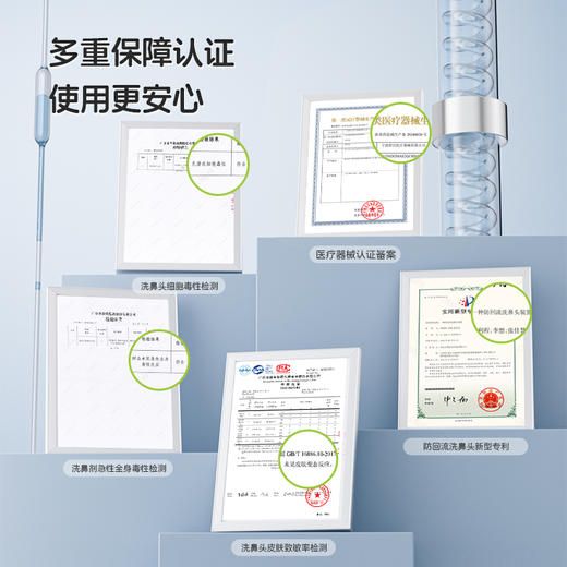 小象舒比手动洗鼻器套装5岁+儿童成人（180ml灰色大象瓶 + 2.7g洗鼻剂*30袋） 商品图3