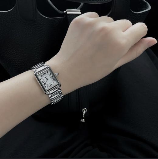 SH038  卡地亚坦克系列 钢带石英机芯送皮表带（SH） 商品图8