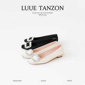 RV罗杰维维亚 Belle Vivier方头套脚 晶饰面休闲单鞋女款（DBG）