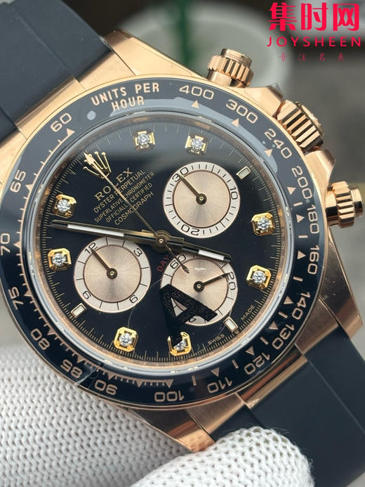 劳力士宇宙计型m126515 VS迪通拿4131配重版 VS配重版 玫金黑盘钻面 新款包边迪通拿 丹东4131一体机 男士腕表 表径40mm 商品图2