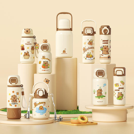 杯趣316不锈钢保温杯卡皮巴拉家族全系列水杯 商品图0