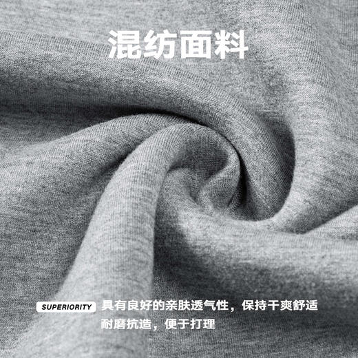 NPC潮牌字母刺绣半开襟空气层拉链卫衣男立领插肩袖秋NP57ST37 商品图4