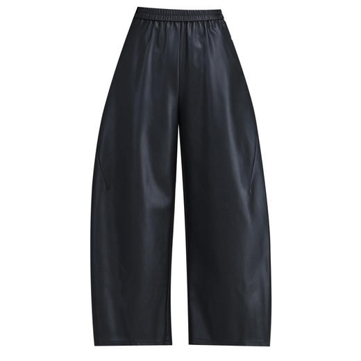 QYM 66927Y时尚皮裤松紧高腰休闲裤宽松皮裤 商品图4