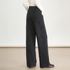 MYX松紧腰毛呢休闲长裤垂坠感修身显瘦直筒裤2025冬款时尚高腰阔腿裤 商品缩略图2