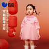 迷你巴拉女童宝宝连衣裙不易起球针织网纱甜美新年拜年裙子 商品缩略图1