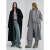 MAISON CECILE 两色|羊绒羊毛双面呢极简翻领茧型廓形长款大衣 商品缩略图0