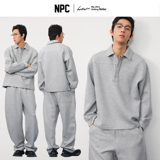 潮牌空气层卫衣休闲运动套装宽松潮流秋季上新NP58ST14&NP58SP14 商品图0