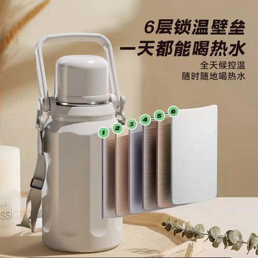 雀说 316不锈钢保温杯大容量家用手提水杯 商品图2