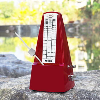 NKKIO尼康节拍器日本进口机芯钢琴考级专用吉他乐器通用 经典款-枣红色 商品图4